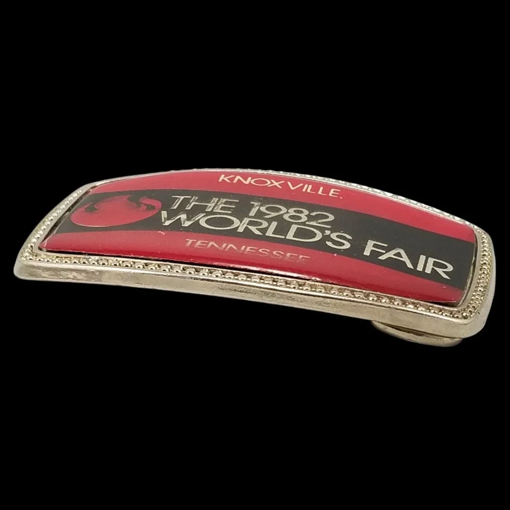 Vintage 1982 World's‎ Fair Knoxville Tennessee Belt Buckle Souvenir Collector